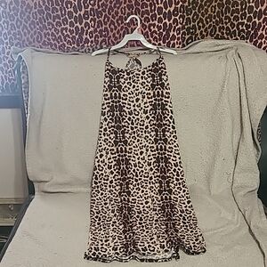 Leopard Print Sleeveless Dress